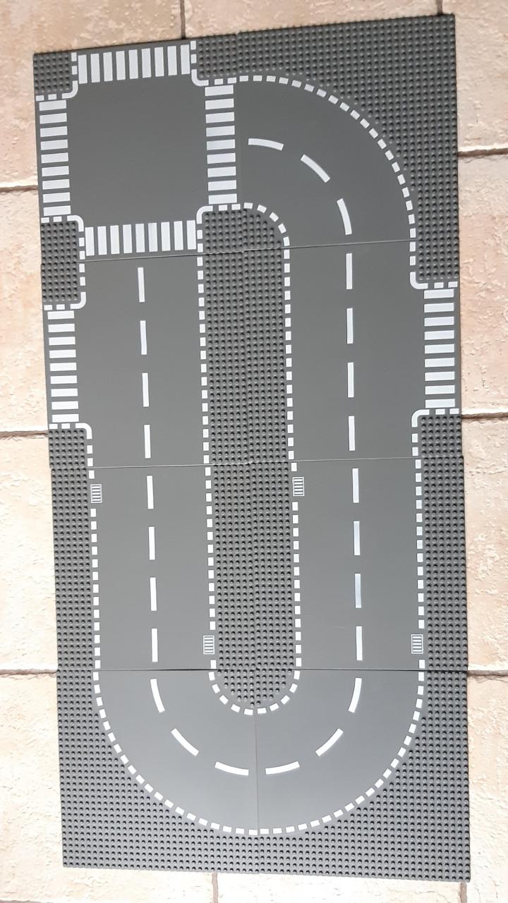 Lego City 2 wegplaten  De orginele Lego City wegplaten!