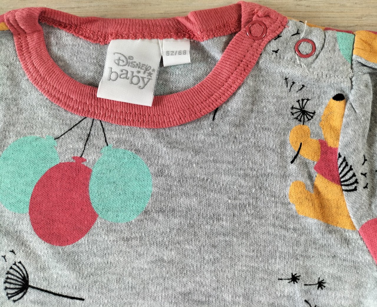 Disney romper Winnie the Pooh grijs maat 62/68