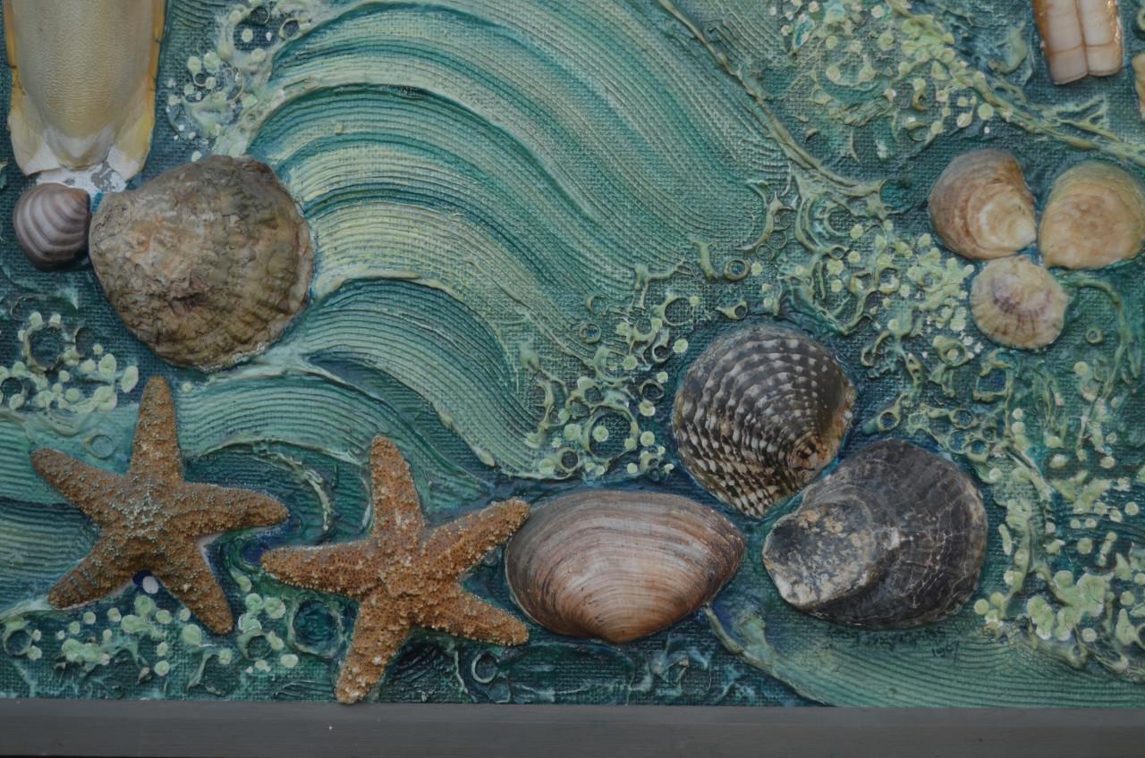 Bijzonder werk Louis Heymans 'Strand' gesig. en gedat. '67