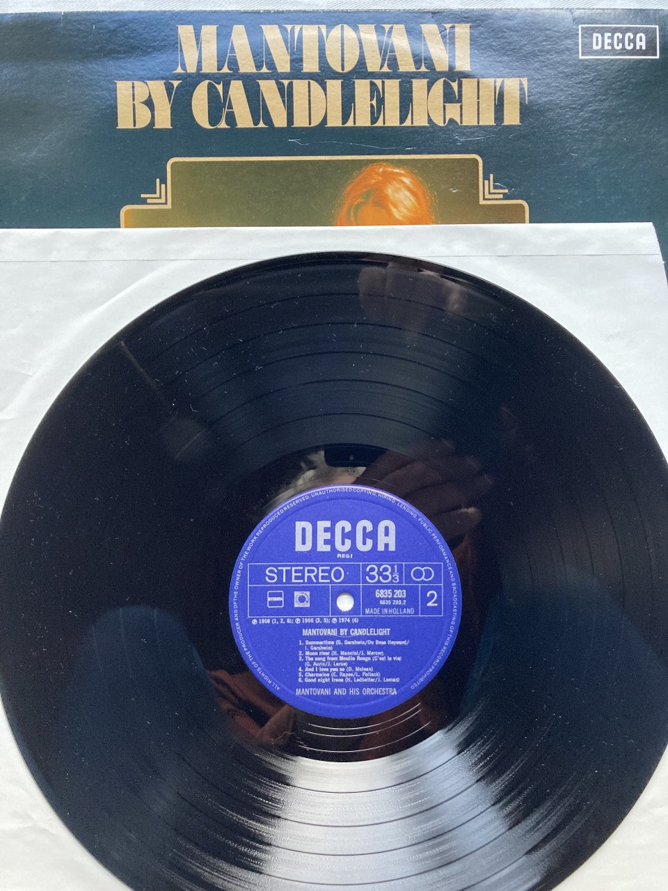 LP Mantovini Mantovani by Candellight 6835 203 Decca