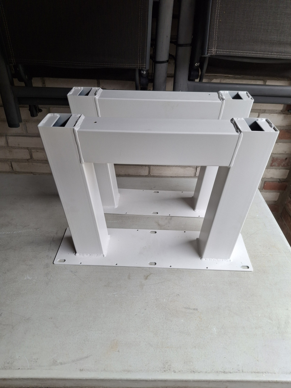 Salontafel onderstel wit