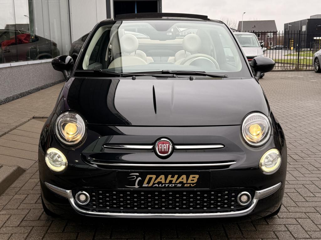 Fiat 500 cabrio lounge 1.2 | automaat | parkeersensoren | led | bluetooth |