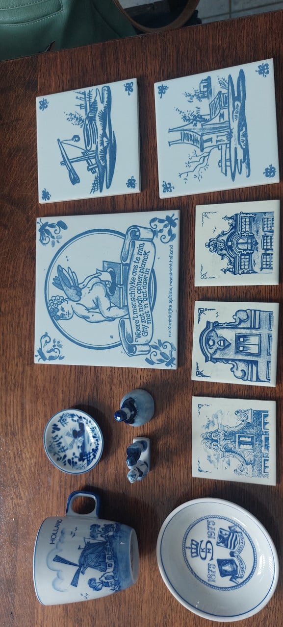 Blauwe Hollandse spulletjes