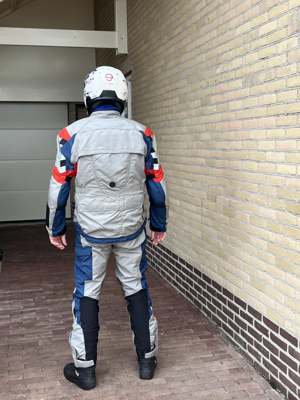 Motorpak BMW GS Rallye 3, maat 52 (Large), blauw/grijs, in goede staat