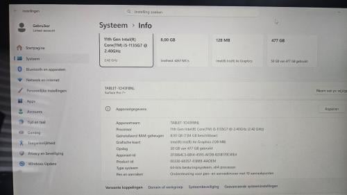 Microsoft Surface Pro 7+ | Intel i5 | 8GB RAM | 512GB SSD | Slechts 42 laad