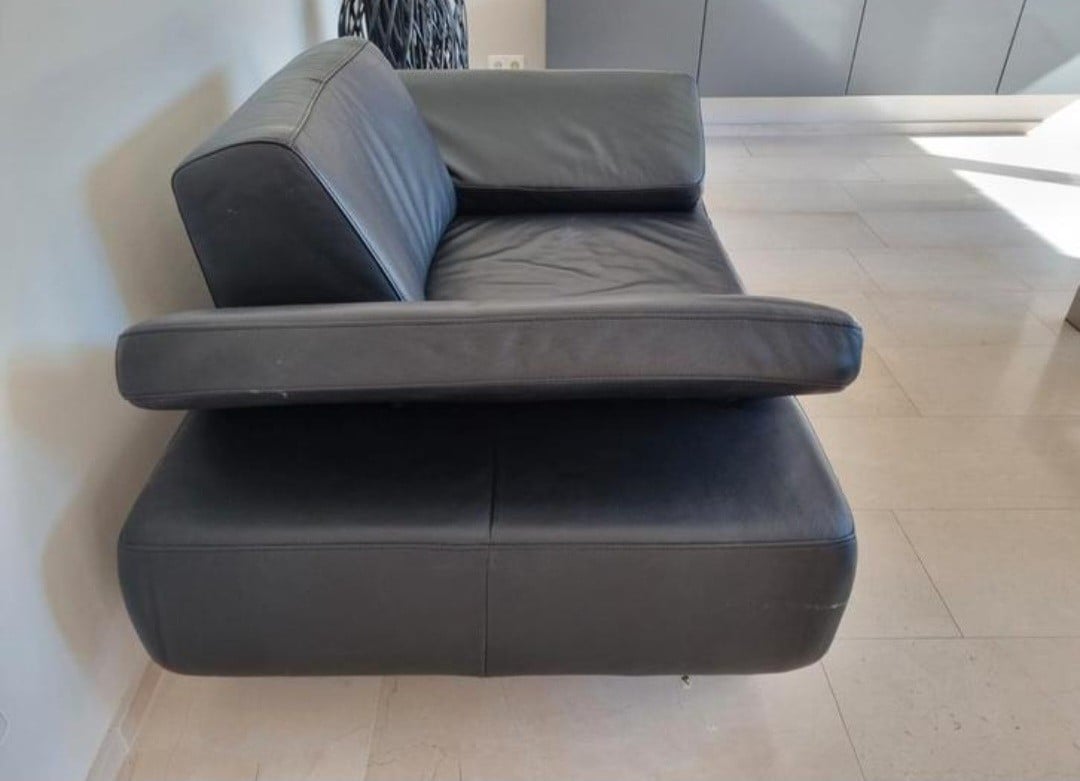 Echt ledere fauteuil van Montel