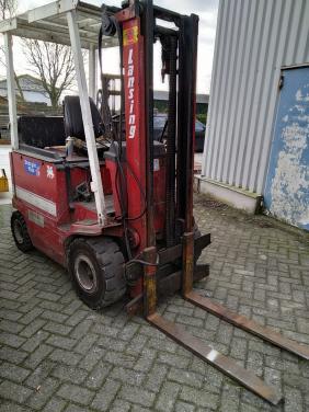 Hefmast 1800 kg, 3,8m, doorkijk.