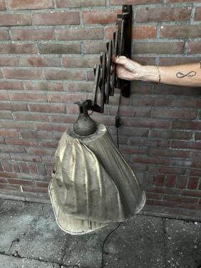 Ouderwetse lamp om te restaureren
