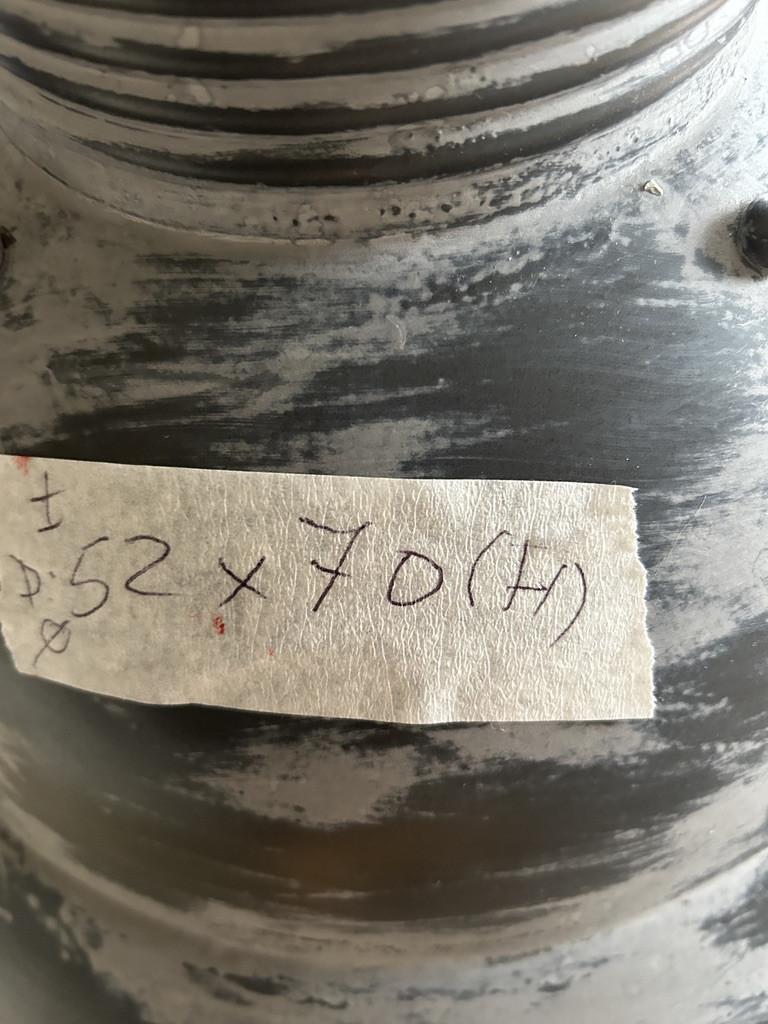 Industriële grijze metalen glazen hanglamp