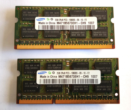 4 GB Laptop geheugen PC3-10600S