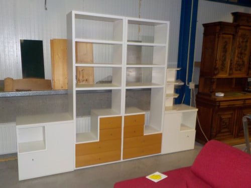 Hele mooie kwaliteit 5 delig open wandmeubel in zeer goede staat 290 x 215
