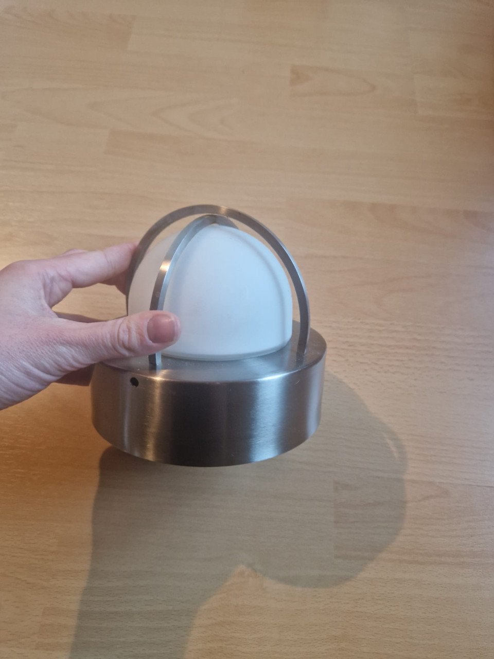 Rond buitenlampje RVS