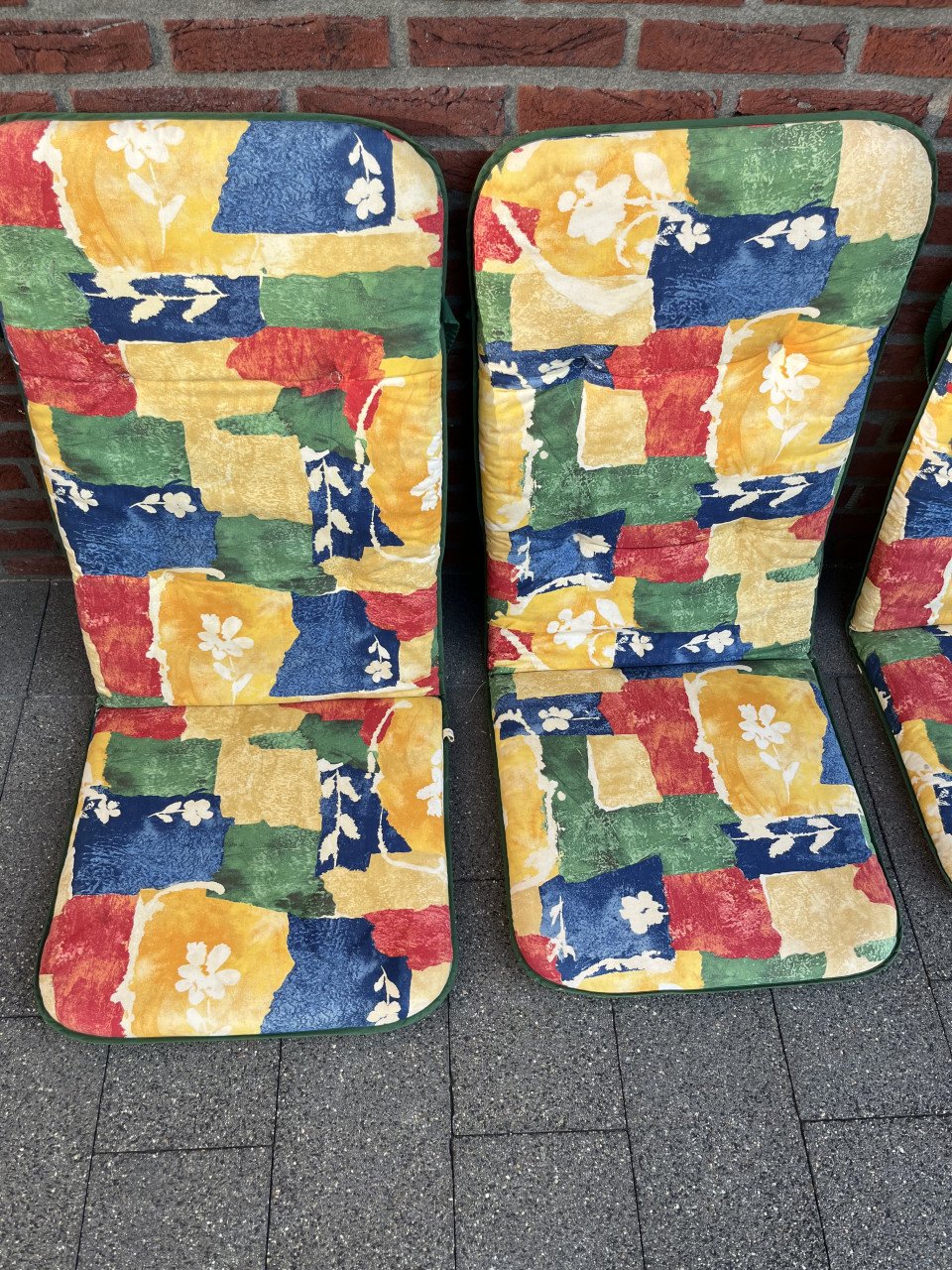 4 kussens voor tuinstoelen