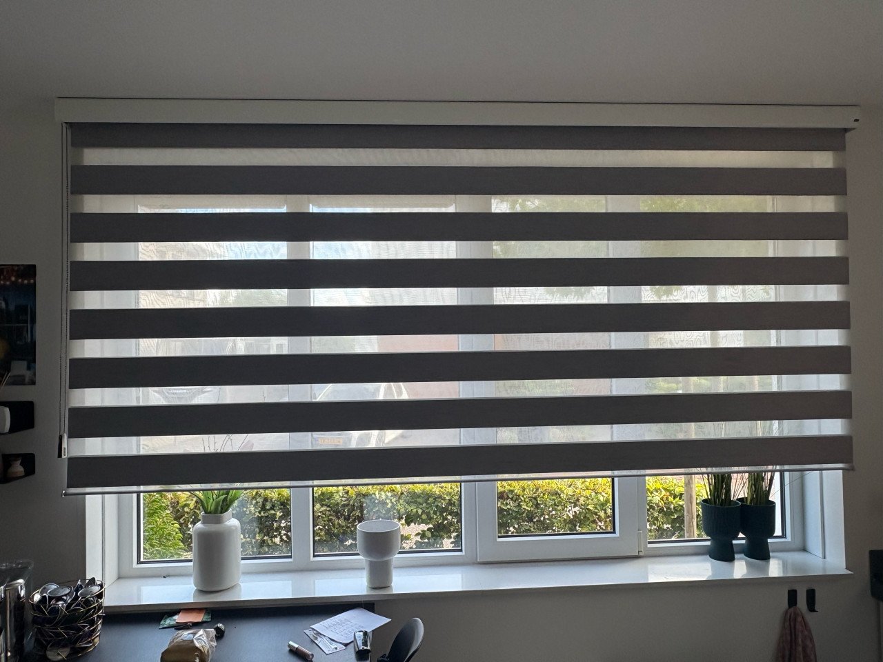 Luxaflex duo rolgordijn 2 stuks grijs
