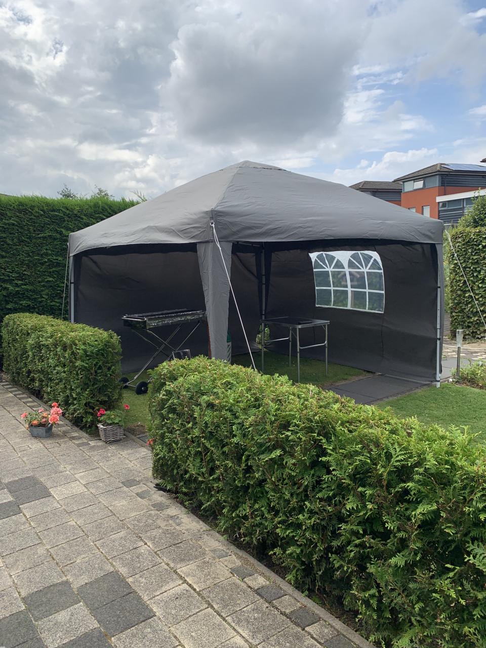 Partytent antraciet (harmonicamodel)