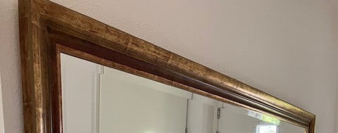 PRACHTIGE FACET GESLEPEN SPIEGEL 162 X 88 CM ALS NIEUW
