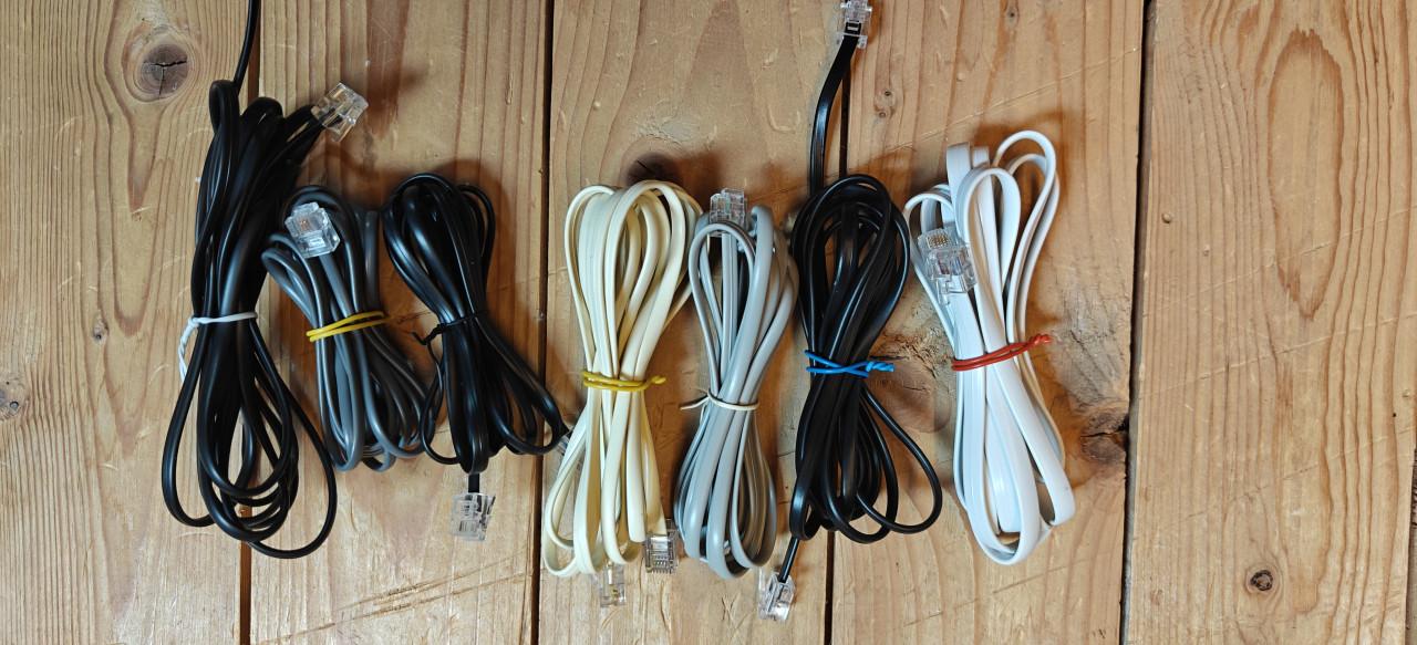 Te Koop diverse telefoonkabels