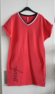 Roze tshirt jurk maat xl