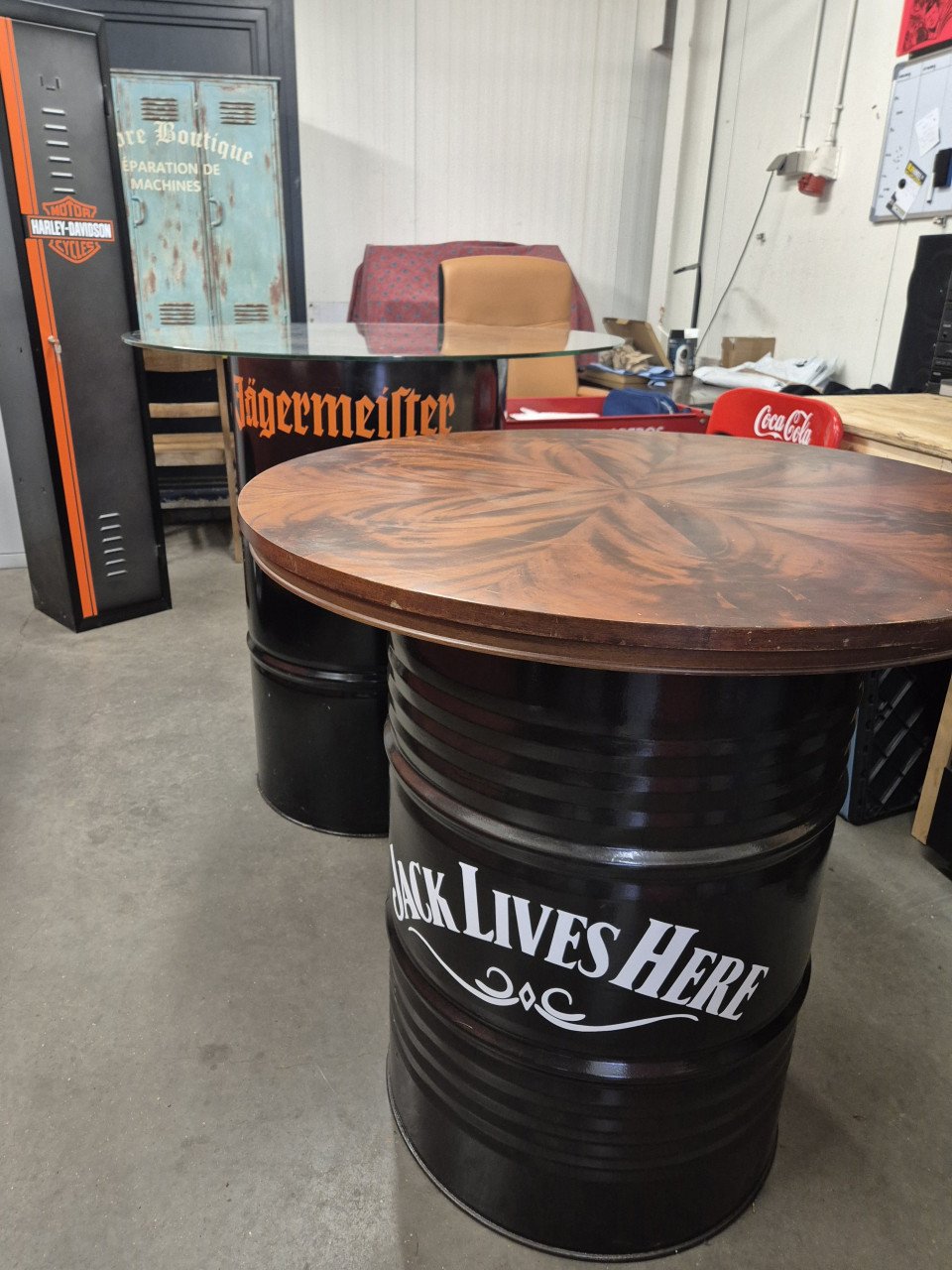 Olievat statafel mancave