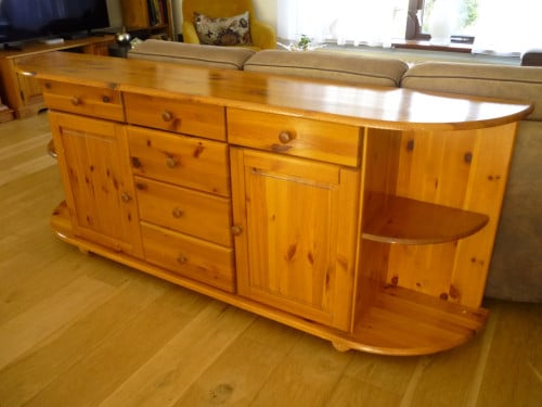 Grenen dressoir 200 cm breed