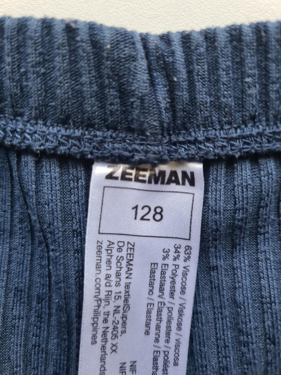Zeeman blauwe flared broek maat 128