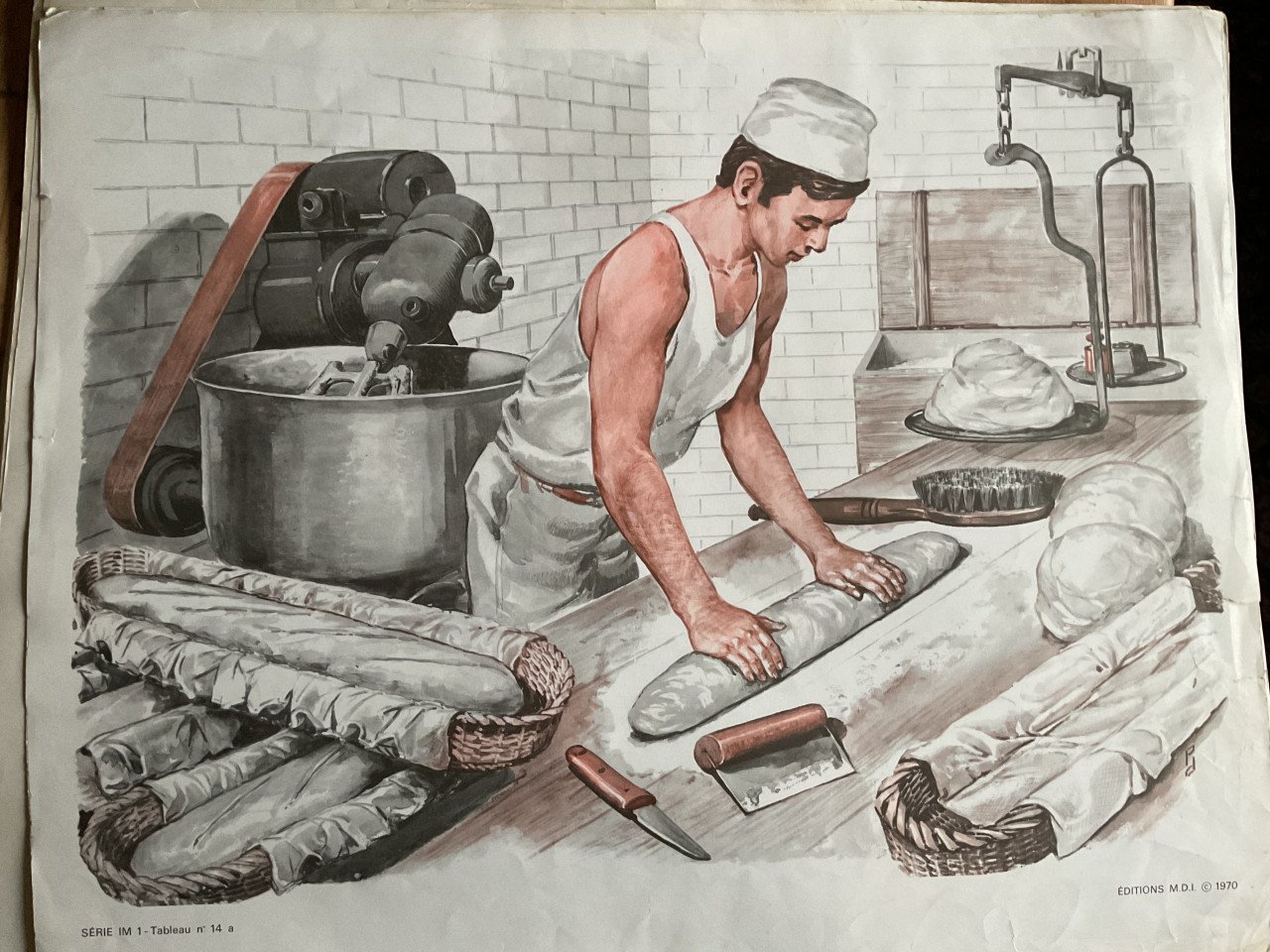 Vintage schoolplaten Frankrijk