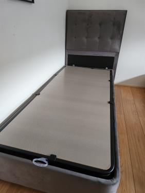 1 persoons boxspring met opbergruimte