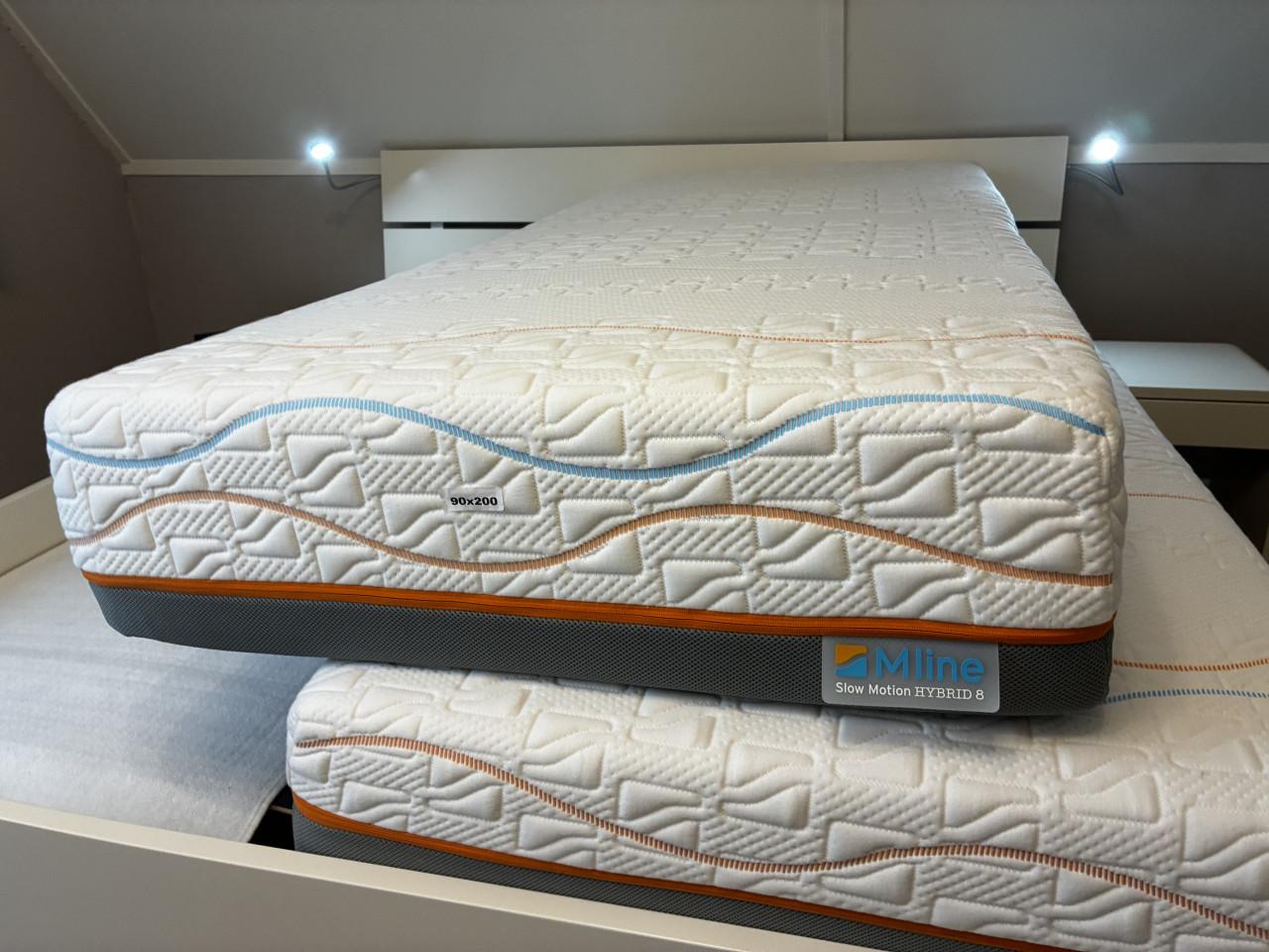 2x M-line matrassen 90x200 Hybrid slowmotion 8