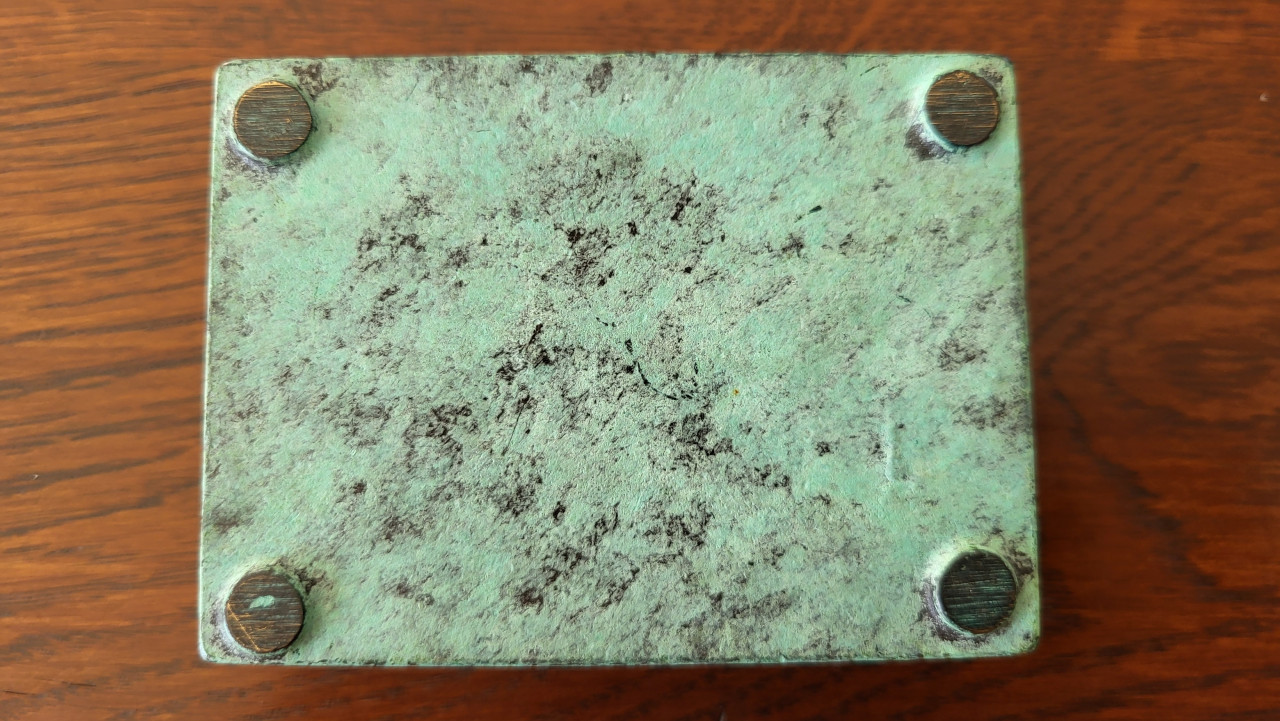 Brauerei Stauder Essen zwaar (bronzen?) doosje vogel reliëf