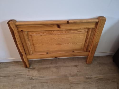 Voor en achterkant bed