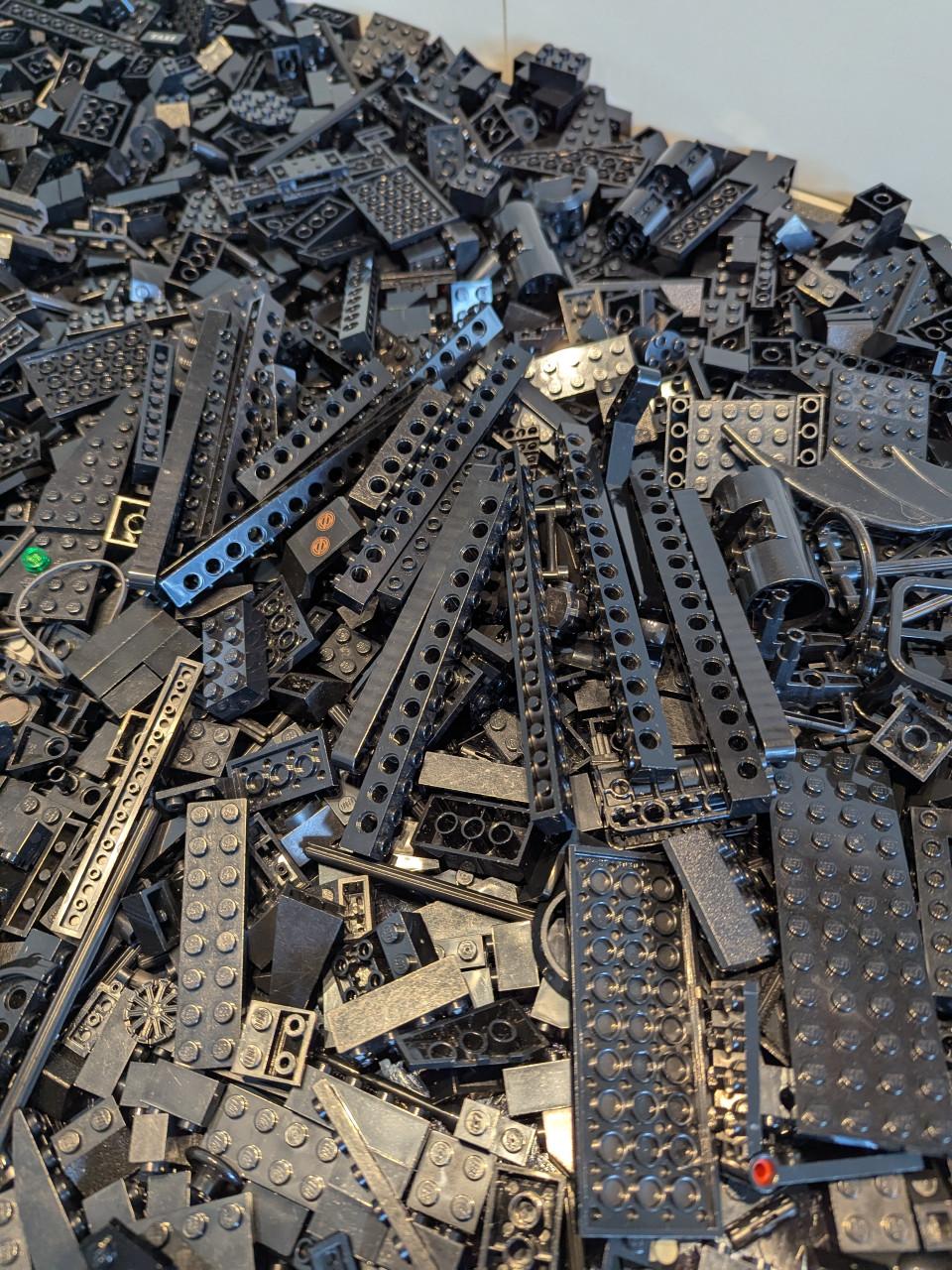 Lego gesorteerd Zwart