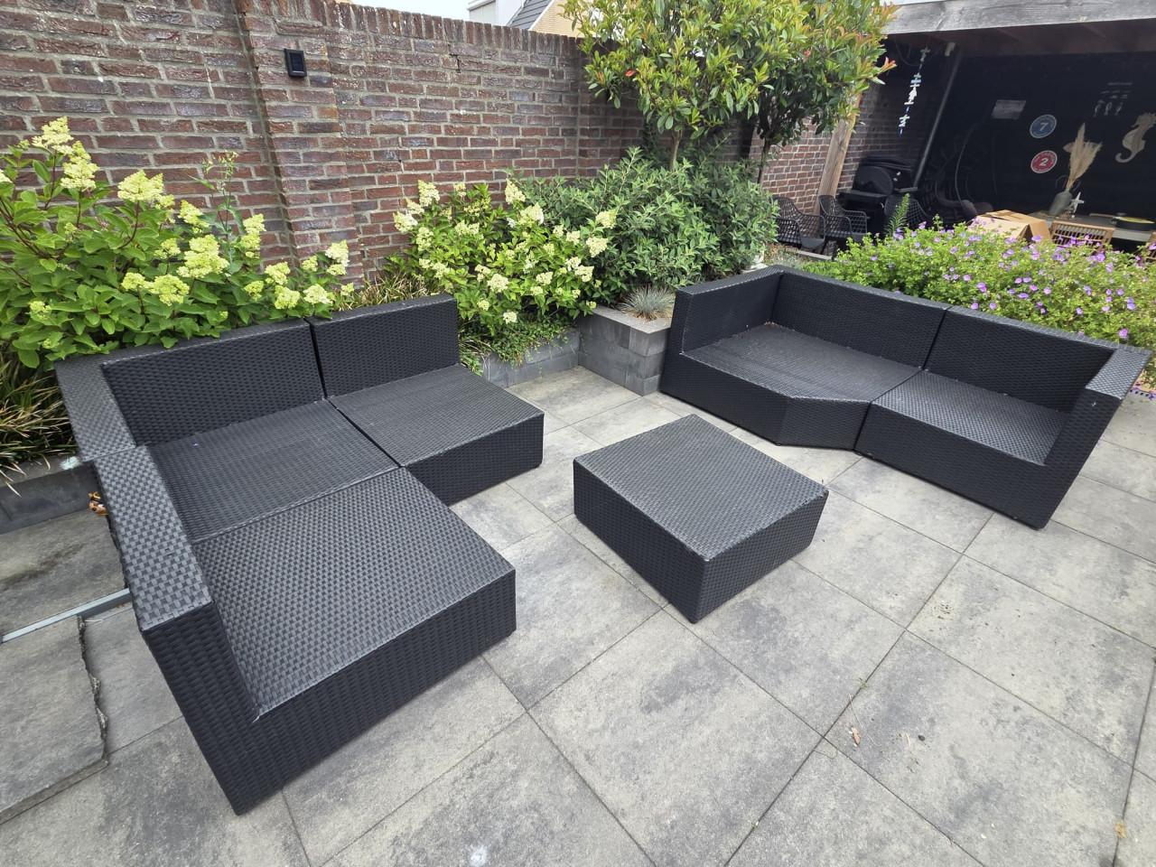 Lounge set, gebruikt maar in goede staat. antraciet grijs.