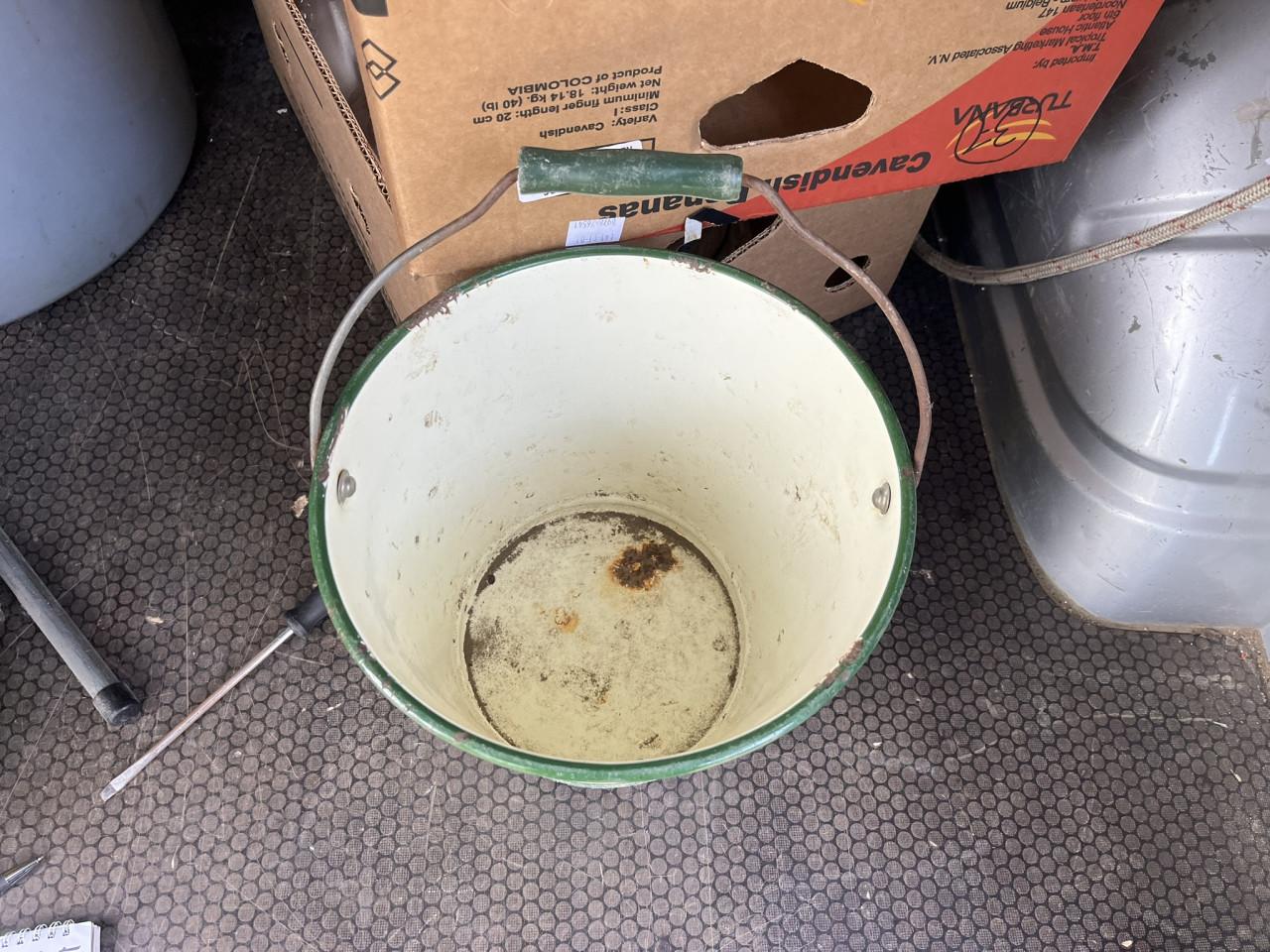 Emaille emmer "Groenten"