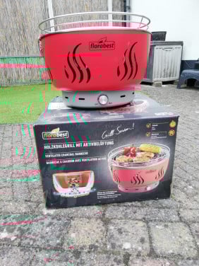 Florabest houtskool BBQ