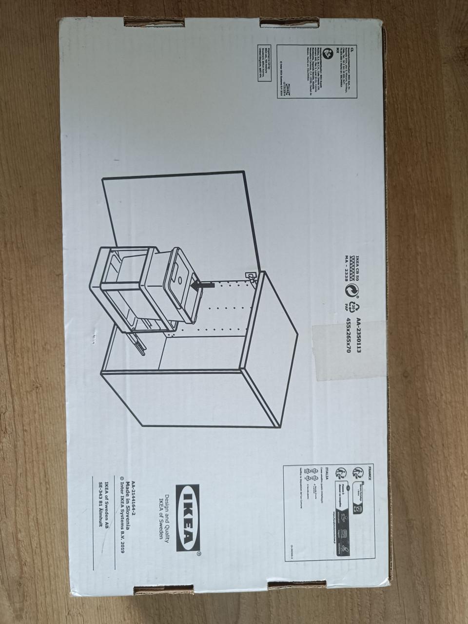 Ikea hallbar prullenbak en uittrekbaarframe