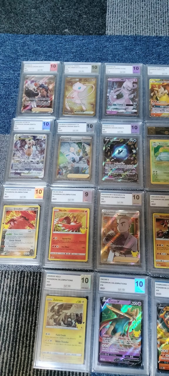 Pokemon slabs graded kaarten