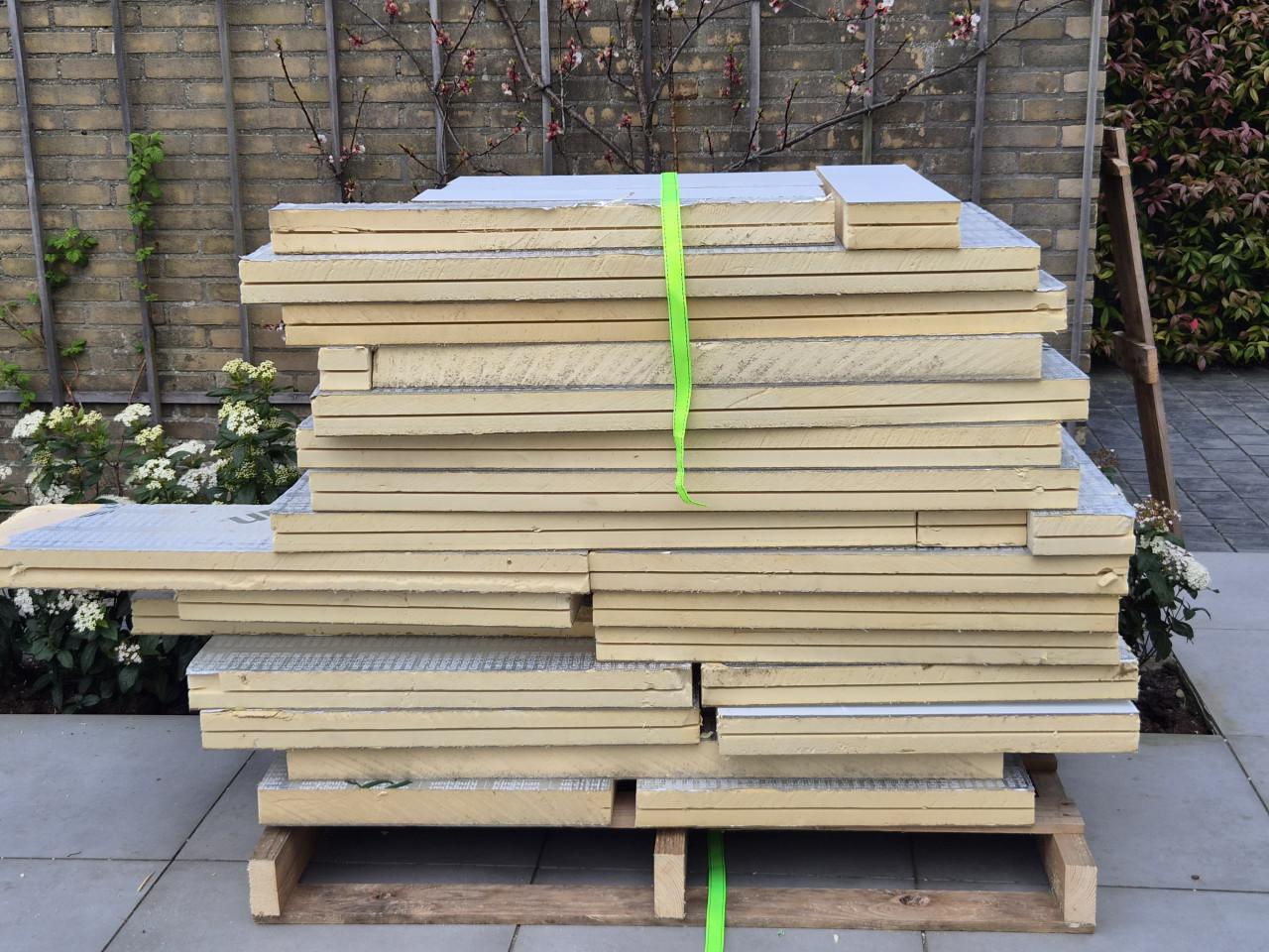 Isolatie PIR 60mm partij gratis afhalen