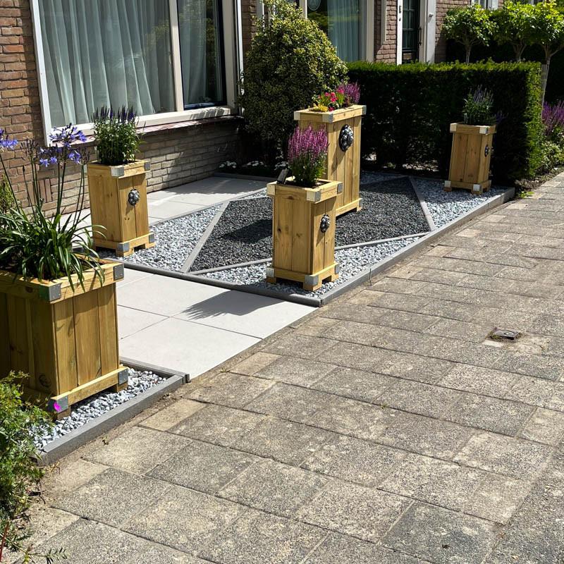 Zeeuwse knop bloembakken projecten ter inspiraties L200 x B48 x H55