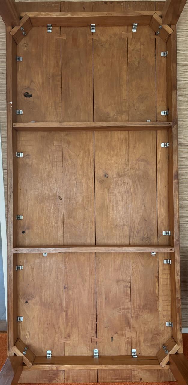 Massief houten eettafel 220x100
