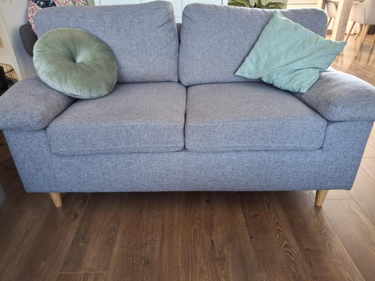 2 en 3 zitsbank blauw/grijs