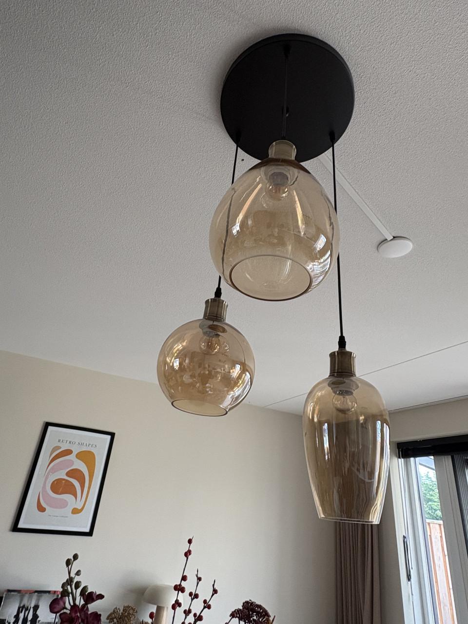 Hanglamp met 3 bollen