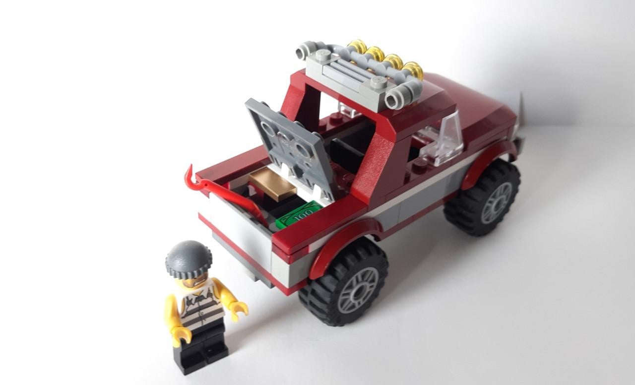 Lego City 4437: politie quad en jeep met 2 minifiguren