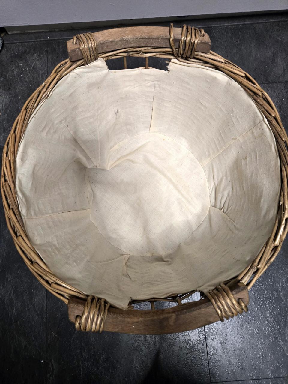 Handgevlochten wilgenhouten opberg Ø 42cm H23cm