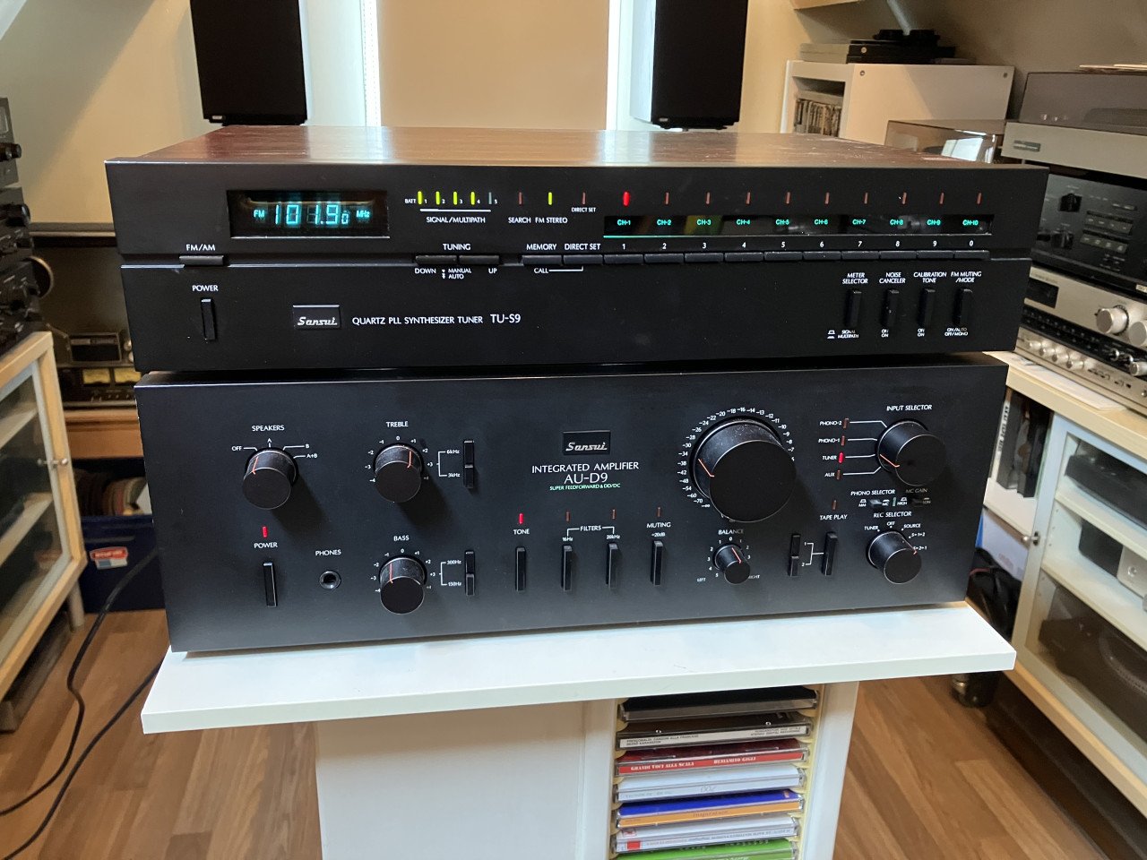 Sansui AU-D9 en SU-T9 vintage topkwaliteit versterker en tuner met garantie