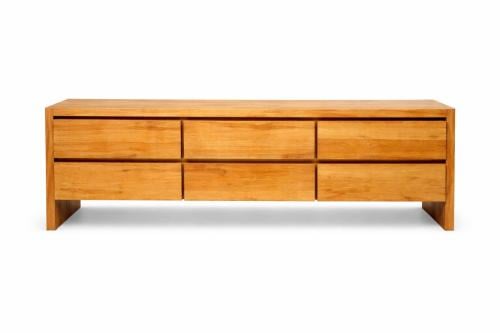 Teak Dressoir/TV-meubel – 6 lades