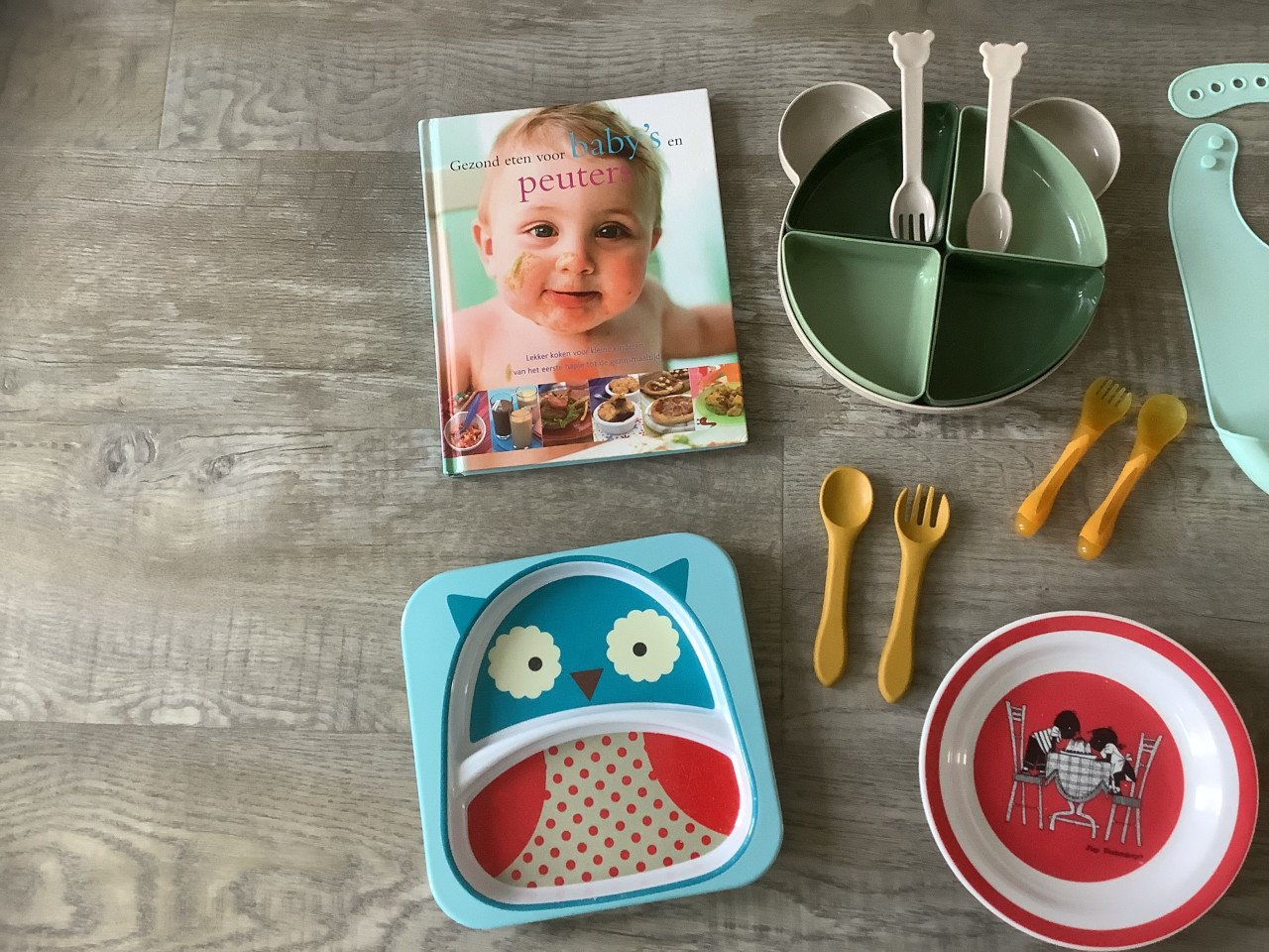 Peuter Bordjes, Bestek, Slabben, Boek Gezond Eten Baby’s/Peuters
