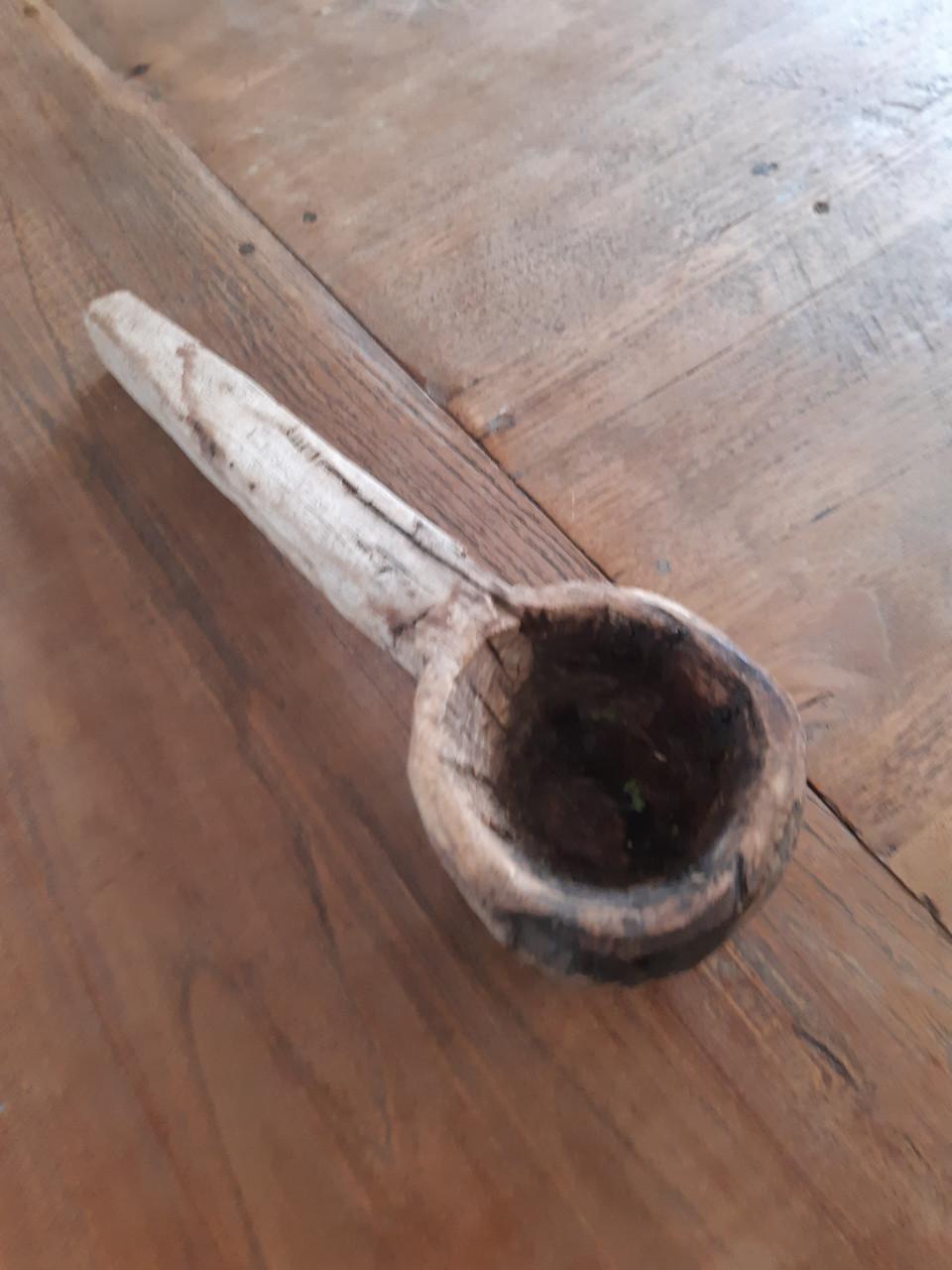 Houten lepel in goede staat