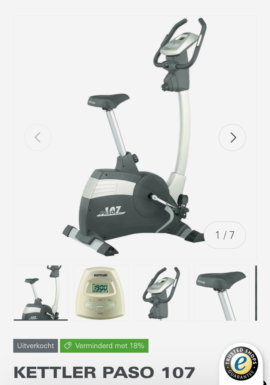 Hometrainer Kettler Paso 107