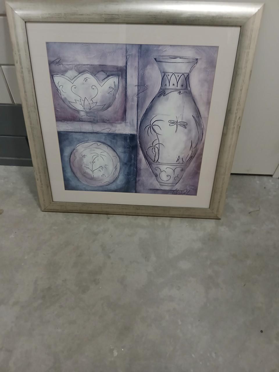 3 schilderijen prent