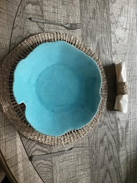 6 turqoise Borden merk PTM